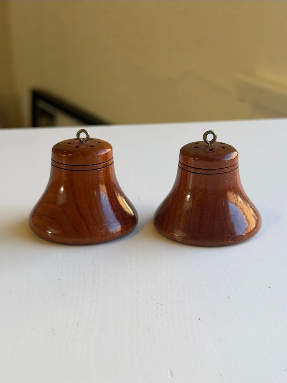 Vintage Wisconsin State Fair Wooden Salt & Pepper Shaker Set — Souvenir